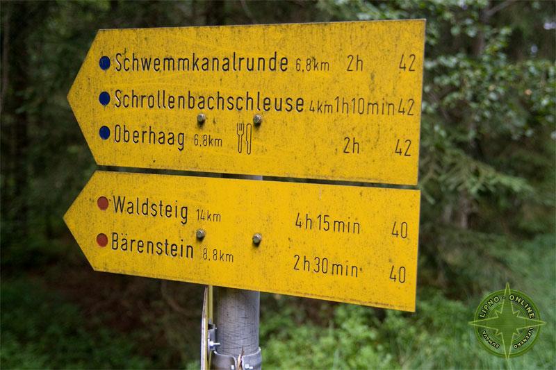 Ukzka turistick tabulky v Rakousku