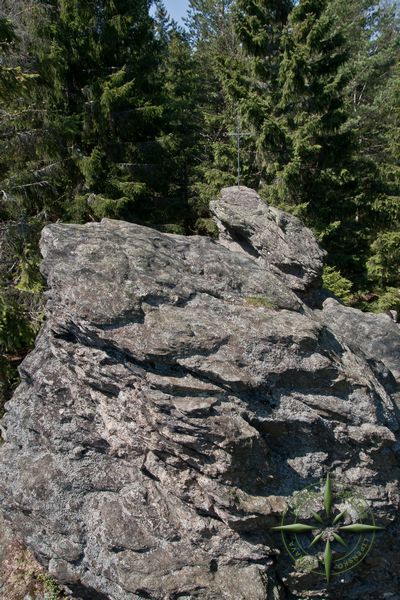 lenit skaln partie na vrcholku Krlovskho kamene 